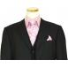 Mantoni Solid Black Super 140's 100% Virgin Wool Vested Suit 40901